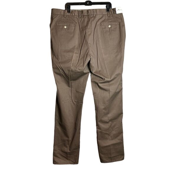 Peter Millar Pants Mens 42 Raleigh Performance In Espresso Brown Straight Leg - Picture 4 of 10